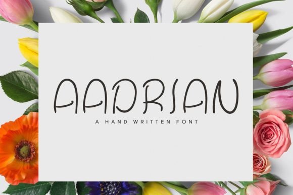 Aadrian: A Handwritten Font for Impactful Branding