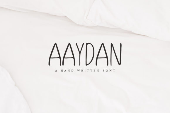 Aaydan: A Handwritten Font for Modern Editorial Design