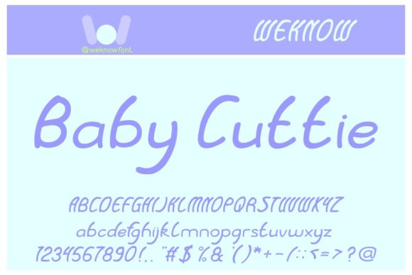 Baby Cuttie: A Handwritten Font for Branding with Personality