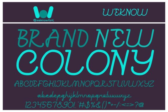 Brand New Colony: A Handwritten Font for Modern Branding
