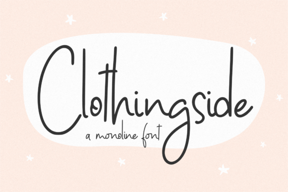 Clothingside: A Handwritten Font for Editorial Creativity