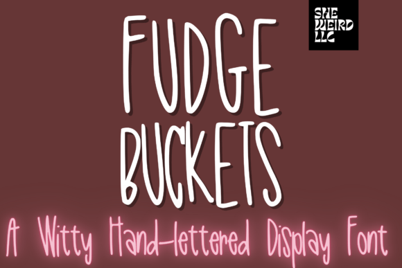 Fudge Buckets Font for Handmade Creations