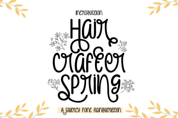 Hair Crafter Spring Font Review