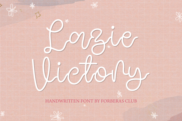 Lazie Victory: A Handwritten Font for Creative Makers