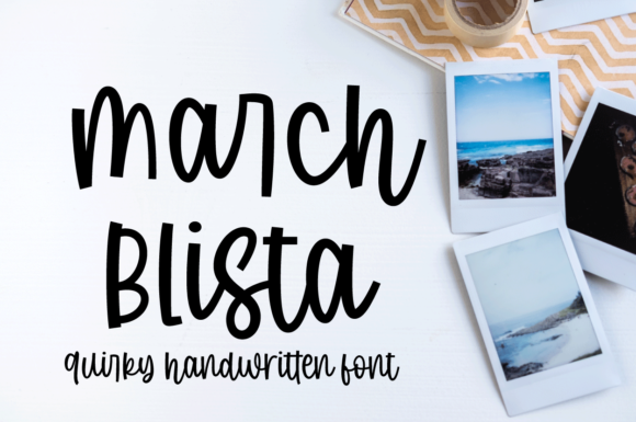 March Blista Font for Handmade Creations