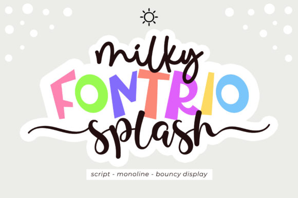 Milky Splash: A Playful Font for Modern Campaigns