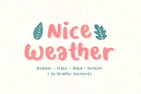 Nice Weather Font for Web Design and Branding