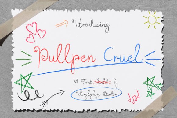 Pullpen Cruel Font for Web Design