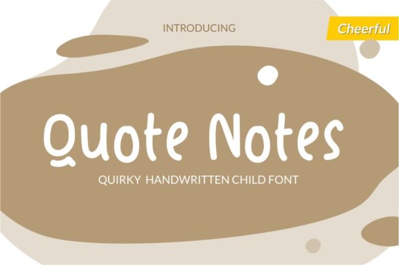 Quote Notes: A Whimsical Font for Digital Creativity