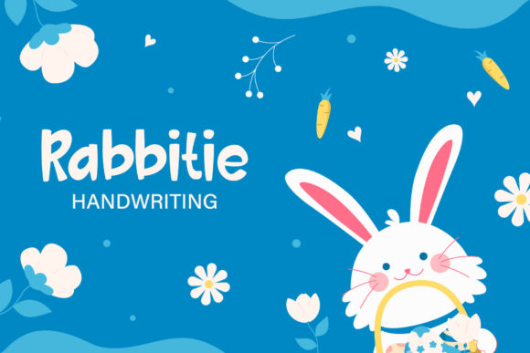 Rabbitie: A Playful Handwritten Font for Editorial Design