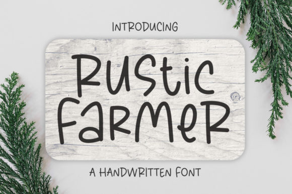 Rustic Farmer Font for a Cozy Brand Look