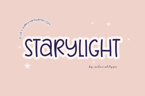 Starylight: A Handwritten Font for Editorial Elegance
