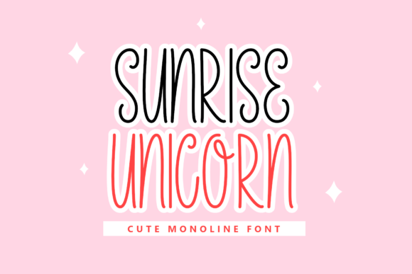Sunrise Unicorn Font for Business Branding