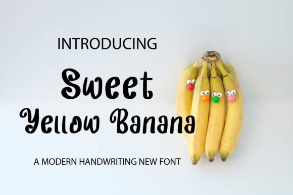 Sweet Yellow Banana Font for Editorial Design