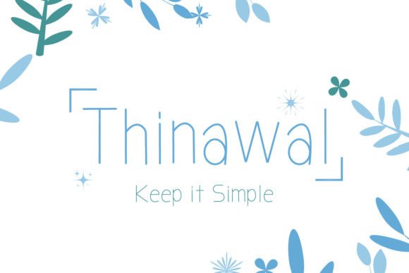 Thinawal: A Cute Handwritten Font for Creative Projects